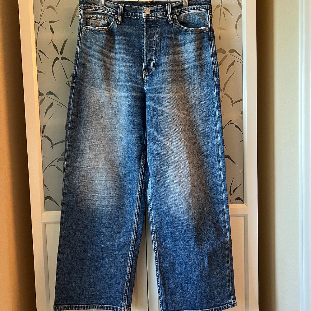 Banana Republic High Rise Wide Leg Crop 31L